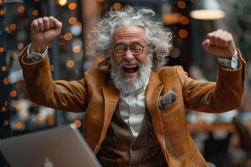 meneer is blij